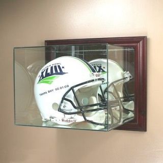 Wall Mounted F/S Football Helmet Display Case GLASS NFL