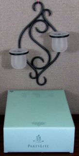 Partylite Wall Scroll Sconce Votive Candle Holder NEW in BOX PRETTY