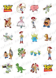 20 ASST DISNEY TOY STORY WATER SLIDE NAIL ART DECALS TOY STORY NAIL 