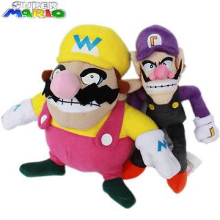   Mario Nintendo 25CM Wario & Waluigi 2X Plush Toy Stuffed Keepsake Doll