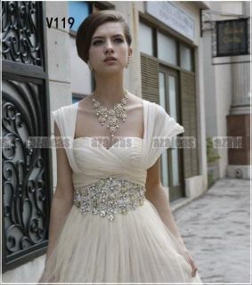   /Ivory Cap Sleeve Casual Beach Wedding dresses Size UK4 6 8 10 12 14