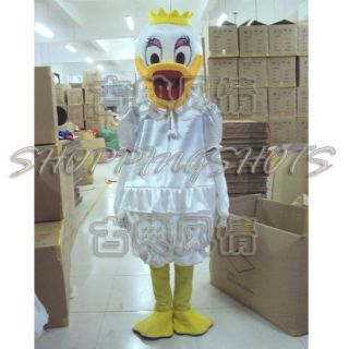 wedding Daisy Duck Mascot Costume Fancy Dress R00609 adult one size 