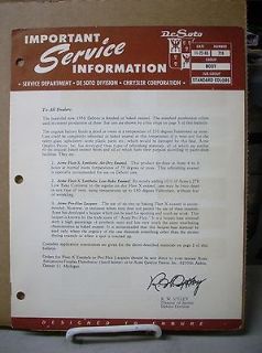 1956 56 Desoto Paint Chip Samples Acme