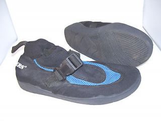 womens 7 RAFTERS fabric/neoprene WATER SHOES buckling instep strap 3/4 