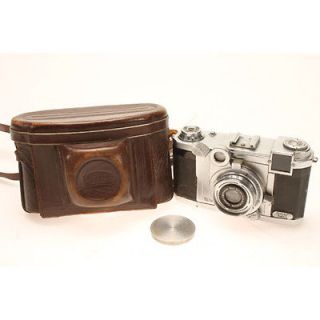 Zeiss Ikon TENAX II Rangefinder Camera w/4cm f/2.8 Tessar Lens & Case 