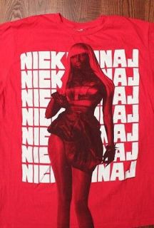 Nicki Minaj Pop Star Concert Tour Rock Music T Shirt Medium Red