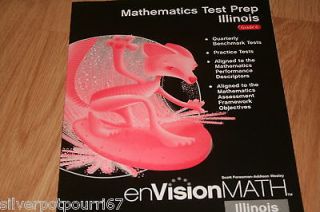   Foresman Addison Wesley enVision Math Mathematics Test Prep Il Grade 6