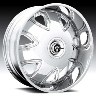   DUB 30x10 BANDITO Chrome RIMS Wheel & TIRE Package 30inch with TIRES