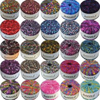 Ladder Yarn Trellis Ribbon Dazzle by Knitting Fever   30 COLORS To 