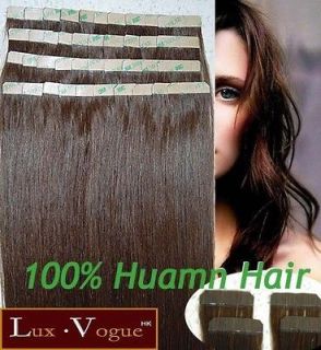 40pcs 100% Human Hair 3M Tape in Extensions Remy #4