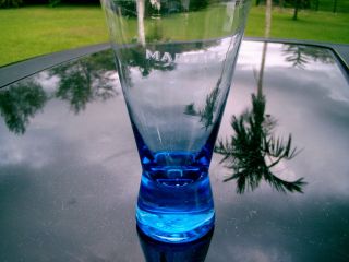   COGNAC 1.5 HEAVY BLUE GLASS BOTTOM SIMPLE LOGO NICE DRINKING GLASS