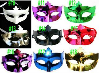 30 x Masked ball Italy Venice mask feather half face plating hard 