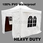 100% PVC Waterproof White PopUp Party Folding Tent Canopy Gazebo