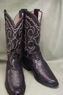 Olathe Snake Black 9.5 D Mens Western Boots