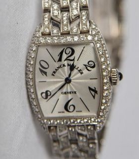   Ladies 2251 MC*DIAMOND+18K White Gold Watch LTD ED Cintree Curvex