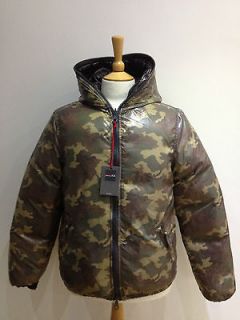   Dionisio Mens Goose Down Puffer Jacket Camo Camouflage Reversible