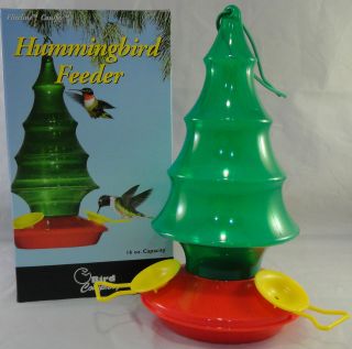 Conifer Pine Tree Hummingbird Hanging Nectar Bird Feeder American Made 