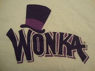 Willy Wonka Wonka Candy White Graphic Print T Shirt L
