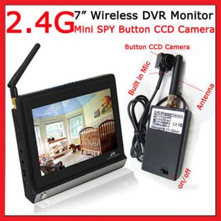 4G 7 Wireless Color DVR Baby Monitor Security Mini Spy Video Camera 