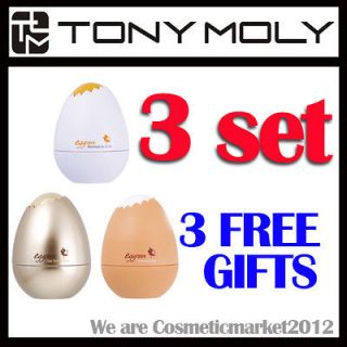 TONYMOLY Egg Pore Set 3 items Black head, Pore Tightening, Silky 