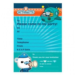Octonauts Party   Birthday Party Invitations x 20