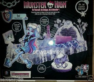 Monster High Abbey Bominable Ice Bed Playset Newly released