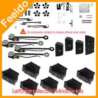 Car 4 doors Universal Power Window Kits with 8 Switches