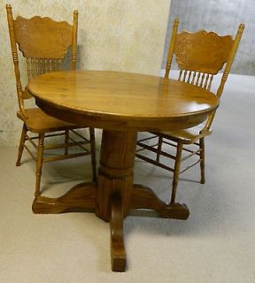   (36 inch diameter) dining table and 2 chair set, Sturdy wooden, NICE
