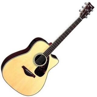 Yamaha FGX730SC Folk Acoustic/Elec Guitar in Natural
