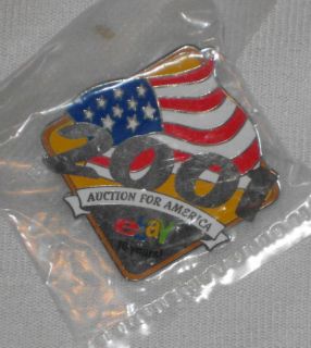  2001 Auctions for America 10 Years Pin