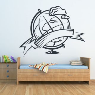 World Globe Classroom Wall Art Sticker Wall Decals Transfers