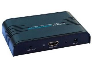 PC VGA + Stereo Audio to HDMI HDTV 1080P Upscaler Scaler Video 