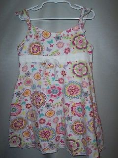 Girls BARBIE AVENUE Sun Dress Floral Summer Size M 5 6 EUC