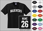   Custom Name & Number Personalized Baseball Youth Jersey T shirt