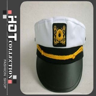 NEW Captain Cap Captains Hat,Skipper Sailor Boat Yacht