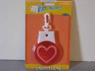 Old Navy Heart Led Flasher Clip On Backpack Purse NEW