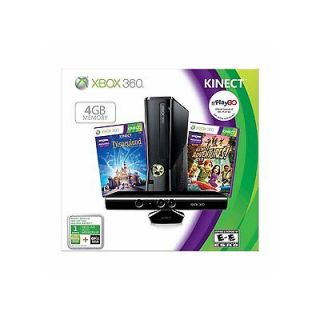 Excelent Condition Xbox 360 Kinect bundle Matte Black 4GB + 7 Games