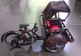 Bicycle Pedicab called BECAK from Javanese BrassCraft handmade