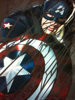  Marvel Comics Captain America T Shirt Shield Gray Mens 