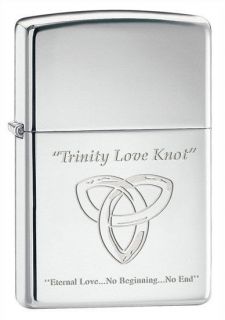 Trinity Love Knot ZIPPO LIGHTER ladies FREE ENGRAVING