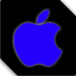 Reflective Apple Logo Iphone Ipad Ipod Imac Car Sticker Decal 00401 