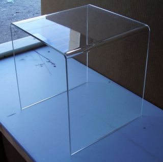   Acrylic Lucite Plexiglass MINI END TABLE 12 x 12 x 13 h plant stand