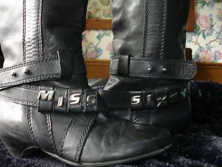 MISS SIXTY LEATHER BOOTS, SIZE 38