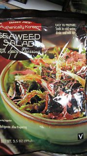 bags Trader Joes Seaweed Salad w/Spicy Dressing Vegan 7 oz total