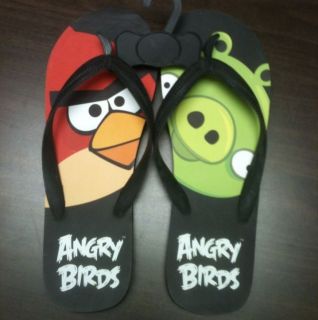 Angry Birds Unisex Adult Flip Flops Sandals New size 10 quick 
