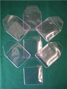 PACK OF 100 PLASTIC COIN WALLETS / ENVELOPES   2 x 2