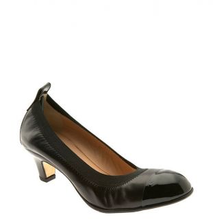 Anyi Lu Paige Black Leather & Patent Pumps Shoes 39.5 US 9.5