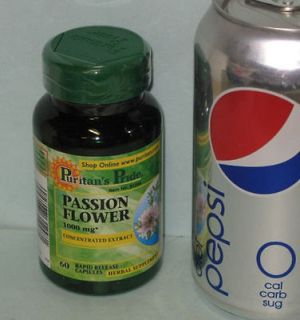 Calm down with Passion Flower Extract, 60ct, 1000mg