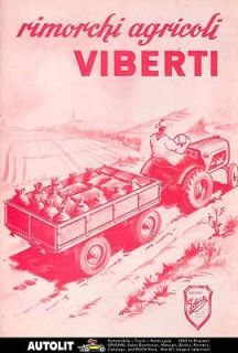 1968 Viberti Trailer for Tractor Sales Brochure Italy