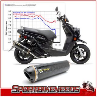 08 10 Yamaha ZUMA 125 Two Brothers FULL Carbon Exhaust